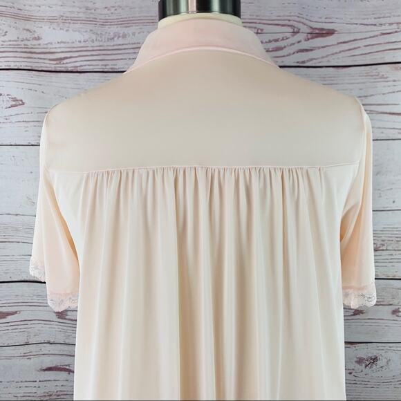 Shadowline vintage nightgown robe lace sheer - Picture 11 of 14